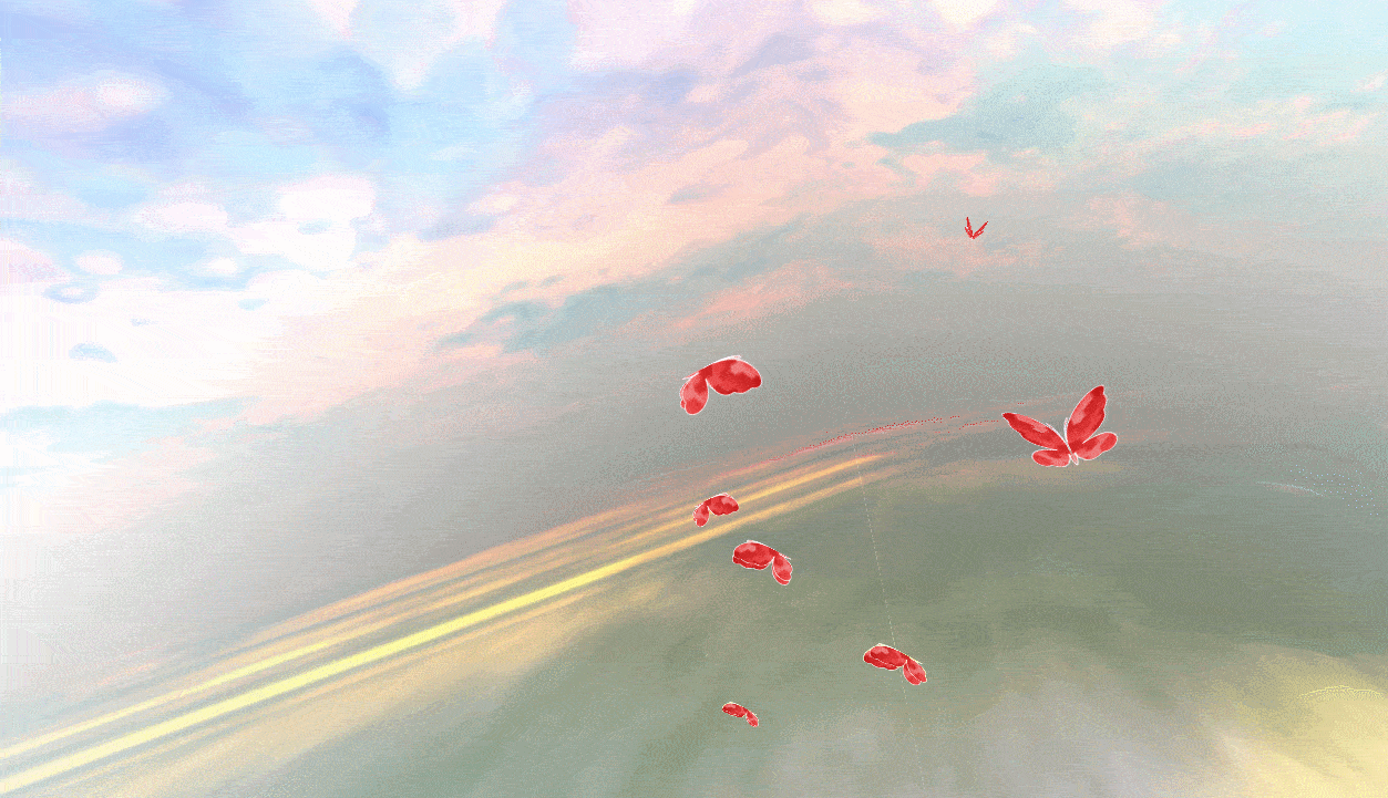 图片[1]-3D蝴蝶飞舞动画特效-Nick资源网