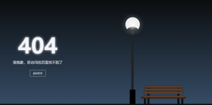 黑夜里迷失的404模板-Nick资源网
